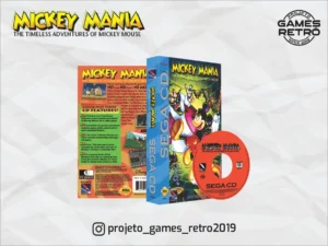 Mickey Mania - Sega CD (PRÉ-VENDA com entregas à partir de 26/01/2026)