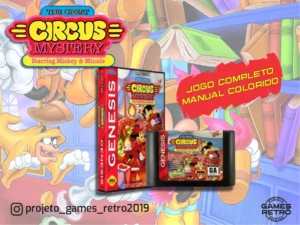 The Great Circus Mystery - Sega Genesis/Mega Drive (PRÉ-VENDA com entregas à partir de 26/01/2026)